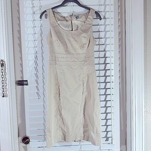 Beautiful H&M Beige/Cream Career Dress - Size 8